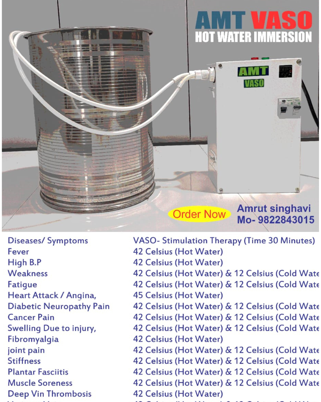AMT VASO Hot Water Immersion